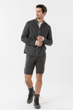 2964 Garmisch Lodenjacke Herren grau Rückansicht | 2964 Garmisch loden jacket men grey back view