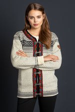 Dale of Norway Strickjacke Setesdal Getragen | Dale of Norway cardigan Setesdal worn