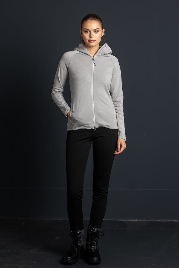 Houdini Fleecejacke Outright Cloudy Gray Vorderansicht | Houdini fleece Outright Cloudy Gray front view