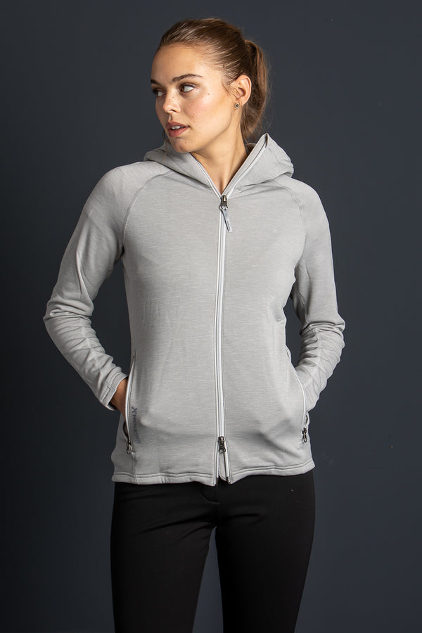 Houdini Fleecejacke Outright Cloudy Gray Rückansicht | Houdini fleece Outright Cloudy Gray back view