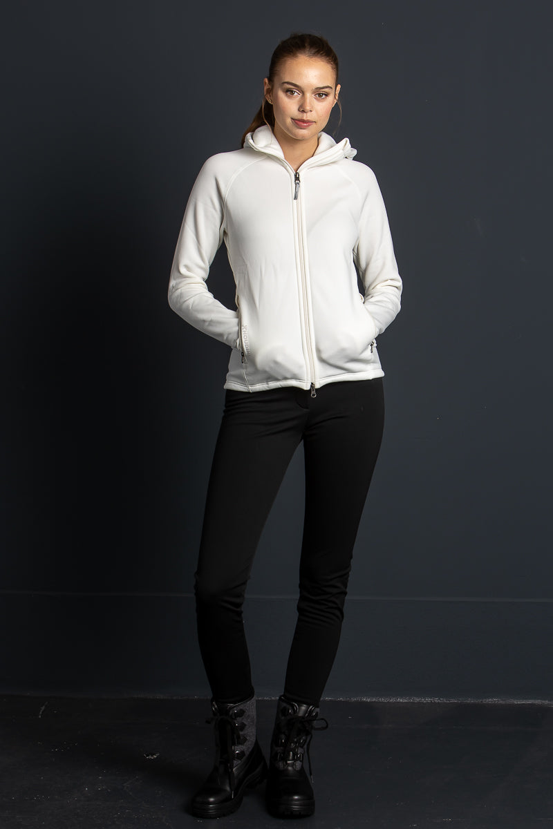Houdini Fleecejacke Power Houdi natural Vorderansicht | Houdini fleece Power Houdi natural front view