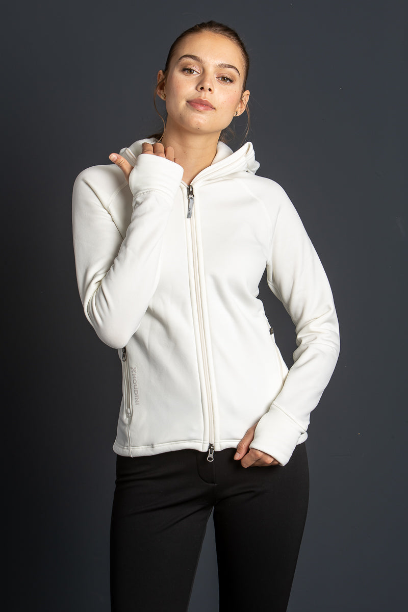 Houdini Fleecejacke Power Houdi natural Rückansicht | Houdini fleece Power Houdi natural back view