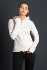 Houdini Fleecejacke Power Houdi natural Rückansicht | Houdini fleece Power Houdi natural back view