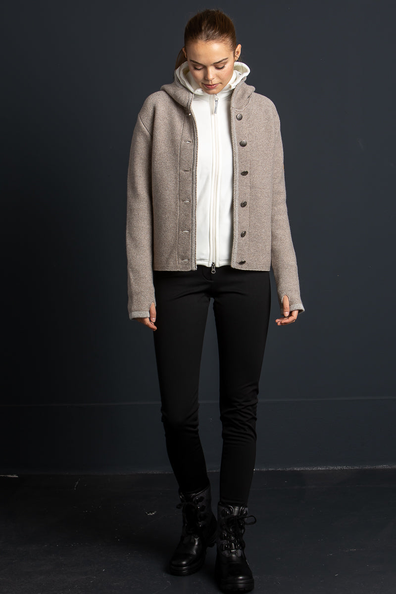 Houdini Fleecejacke Power Houdi natural Getragen | Houdini fleece Power Houdi natural worn