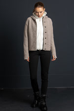 Houdini Fleecejacke Power Houdi natural Getragen | Houdini fleece Power Houdi natural worn