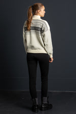Dale of Norway Norwegerpulli Valloy ecru Getragen | Dale of Norway Norwegian sweater Valloy ecru worn