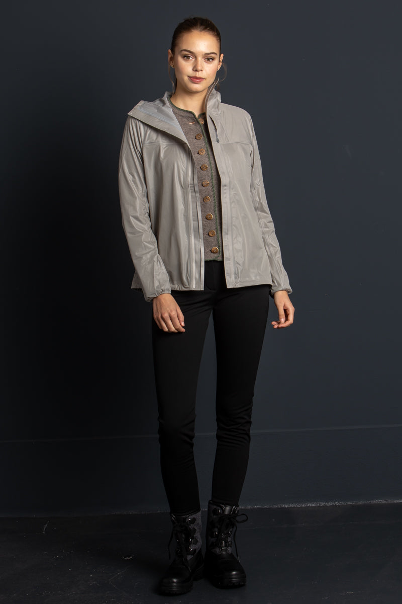 Houdini Shelljacke The Orange taupe Vorderansicht | Houdini shell jacket The Orange taupe front view