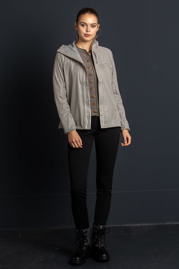 Houdini Shelljacke The Orange taupe Vorderansicht | Houdini shell jacket The Orange taupe front view