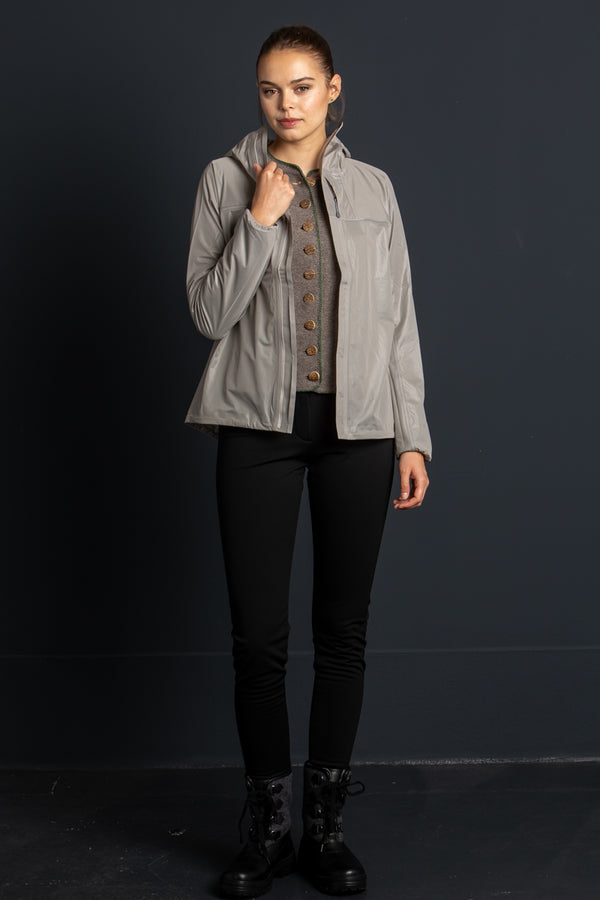 Houdini Shelljacke The Orange taupe Detail | Houdini shell jacket The Orange taupe detail