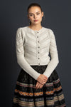 Gottseidank Strickjanker Ophelia Chamois Vorderansicht | Gottseidank knit jacket Ophelia Chamois front view