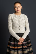 Gottseidank Strickjanker Ophelia Chamois Vorderansicht | Gottseidank knit jacket Ophelia Chamois front view