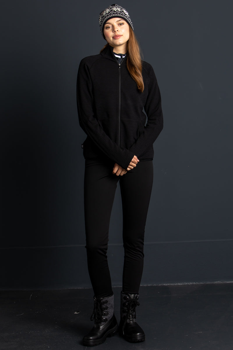 Colmar Zip-Jacke Damen Schwarz Rückansicht | Colmar zip jacket women black back view