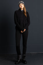 Colmar Zip-Jacke Damen Schwarz Rückansicht | Colmar zip jacket women black back view