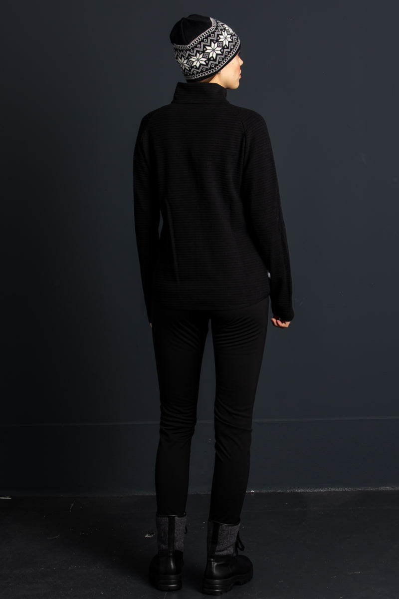 Colmar Zip-Jacke Damen Schwarz Detail | Colmar zip jacket women black detail