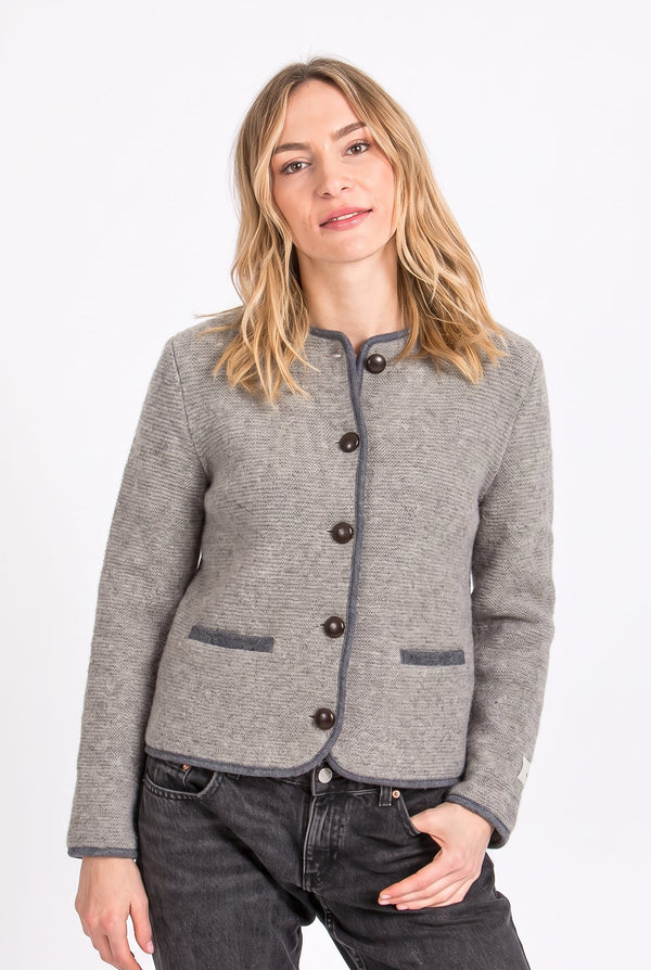 Alpe Piano Trachten Strickjacke Erna stone