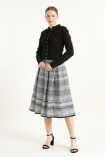 fei scho schee Strickjanker schwarz Rückansicht | fei scho schee Knit Janker black back view