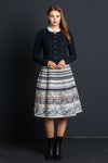 Felicitas Strickjanker dunkelblau Vorderansicht | Felicitas knit jacket dark blue front view