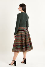 Felicitas Strickjanker Clarissa grün Rückansicht | Felicitas knit jacket Clarissa green back view