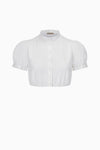 Gottseidank Dirndlbluse Franzi weiß Vorderansicht | Gottseidank dirndl blouse Franzi white front view