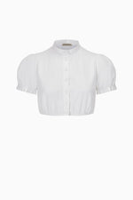 Gottseidank Dirndlbluse Franzi weiß Vorderansicht | Gottseidank dirndl blouse Franzi white front view