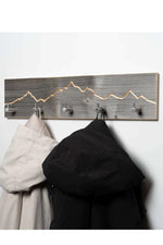 Woods Garderobe Altholz Berg Motiv 55cm