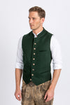 Gebrüder Orth Trachtenweste grün Vorderansicht | Gebrüder Orth traditional vest green front view
