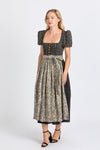 Gottseidank Jacquard Dirndl Lorle schwarz Vorderansicht | Gottseidank jacquard dirndl Lorle black front view