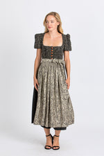 Gottseidank Jacquard Dirndl Lorle schwarz Detail | Gottseidank jacquard dirndl Lorle black detail