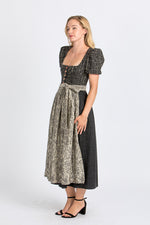 Gottseidank Jacquard Dirndl Lorle schwarz Rückansicht | Gottseidank jacquard dirndl Lorle black back view