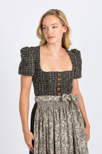 Gottseidank Jacquard Dirndl Lorle schwarz getragen | Gottseidank jacquard dirndl Lorle black worn