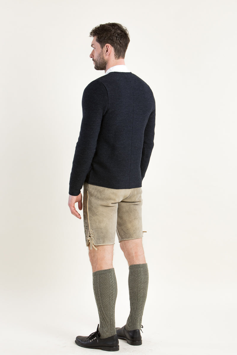 Gottseidank Strickjanker Aloisius Carbonblau