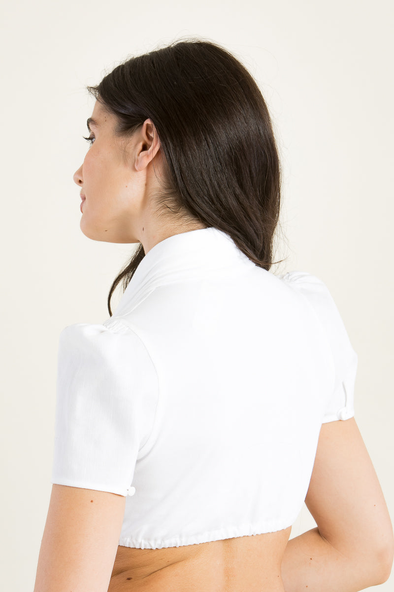 Gottseidank Dirndlbluse Adriana Detail Wasserfallkragen | Gottseidank Dirndl Blouse Adriana waterfall collar detail