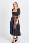 Gottseidank Dirndl Hanni carbonblau Vorderansicht | Gottseidank Dirndl Hanni carbon blue front view