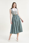 Gottseidank Dirndl Hedi cloud blue/blautanne Vorderansicht | Gottseidank Dirndl Hedi cloud blue/pine blue front view