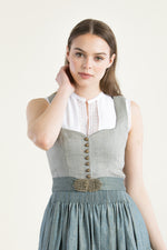 Gottseidank Dirndl Hedi cloud blue/blautanne Detail | Gottseidank Dirndl Hedi cloud blue/pine blue detail