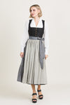 Gottseidank Dirndl Helene schwarz/chamois Vorderansicht | Gottseidank Dirndl Helene black/chamois front view