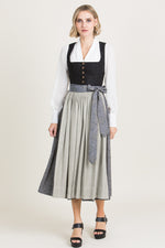 Gottseidank Dirndl Helene schwarz/chamois Rückansicht | Gottseidank Dirndl Helene black/chamois back view