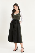 Gottseidank Dirndl Hedi lindengrün Detail Mieder | Gottseidank Dirndl Hedi linden green bodice detail