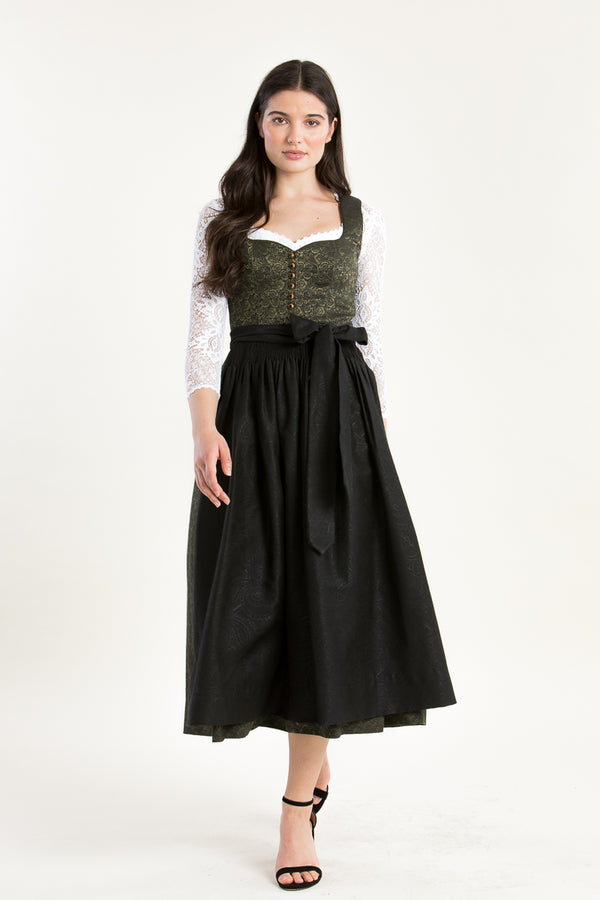 Gottseidank Dirndl Hedi lindengrün Vorderansicht | Gottseidank Dirndl Hedi linden green front view
