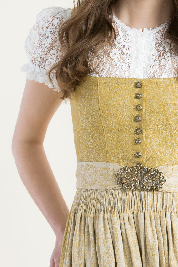 Gottseidank Dirndl Monika champagner Detail | Gottseidank Dirndl Monika champagne detail