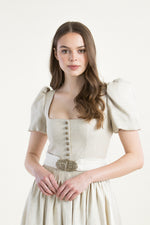 Gottseidank Ärmeldirndl Laura offwhite Detail | Gottseidank Ärmeldirndl Laura off-white detail