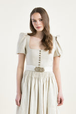 Gottseidank Ärmeldirndl Laura offwhite Detail | Gottseidank Ärmeldirndl Laura off-white detail