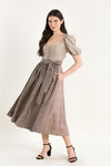 Gottseidank Leinendirndl Lina rose Vorderansicht | Gottseidank linen dirndl Lina rose front view