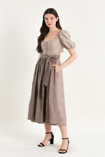 Gottseidank Leinendirndl Lina rose getragen | Gottseidank linen dirndl Lina rose worn