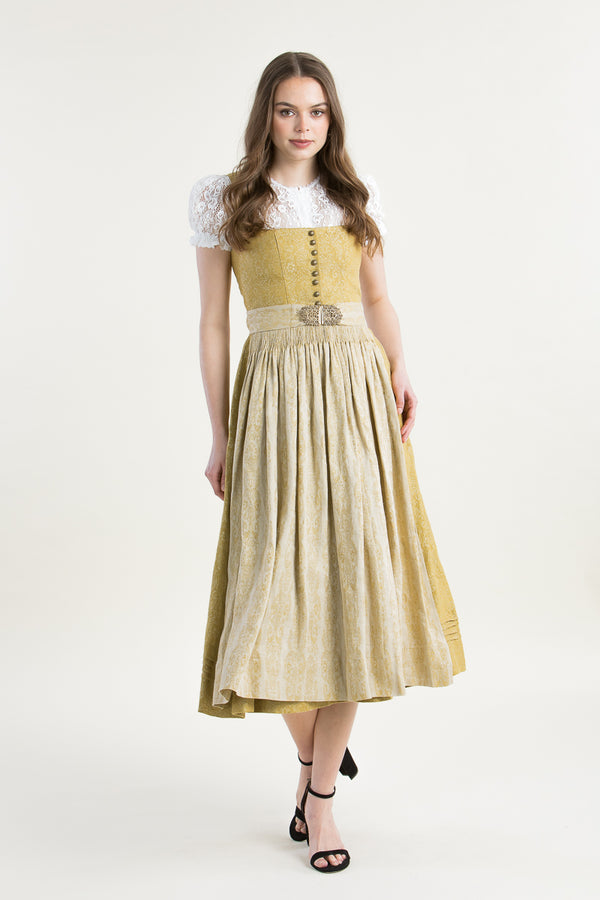 Gottseidank Dirndl Monika champagner Vorderansicht | Gottseidank Dirndl Monika champagne front view