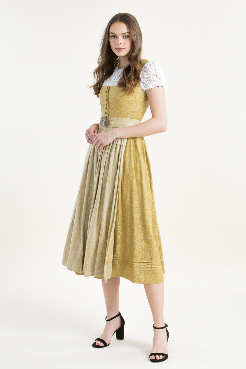 Gottseidank Dirndl Monika champagner Rückansicht | Gottseidank Dirndl Monika champagne back view