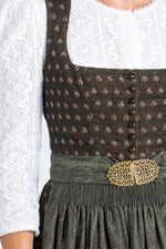 Gottseidank Dirndl Monika schwarz/oliv getragen | Gottseidank Dirndl Monika black/olive worn