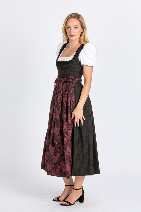 Gottseidank Dirndl Vreni Antikschwarz Rückansicht | Gottseidank Dirndl Vreni Antique Black back view