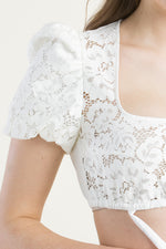 Gottseidank Dirndlbluse Irma Wolkencreme Detail Spitze | Gottseidank Dirndl Blouse Irma cloud cream lace detail