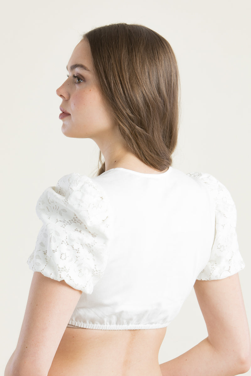 Gottseidank Dirndlbluse Irma Wolkencreme Getragen | Gottseidank Dirndl Blouse Irma cloud cream worn